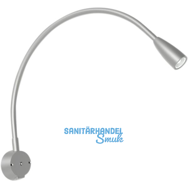 L&S Bettpaneelleuchte Legis 24 V/DC alufarbig mit USB-Charger