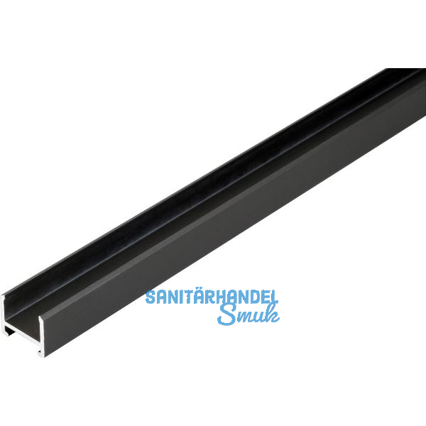 DOMUS LINE Aluminium Aufbauprofil Nexus auf Ma� schwarz eloxiert