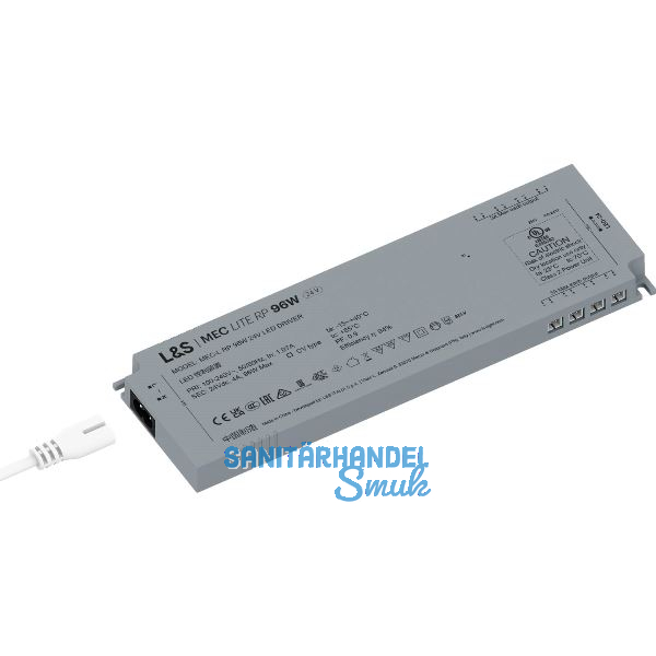 L&S LED-Netzger�t MEC Lite RP, 24 V/DC, 8 LED-Anschlussbuchsen, Leistung 96 W