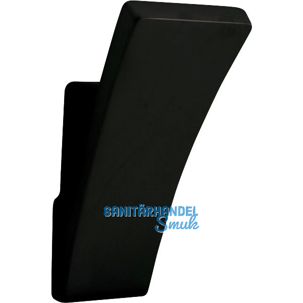 Mantelhaken Prokion Breite 25 mm, H�he 56 mm, ZN schwarz matt lackiert