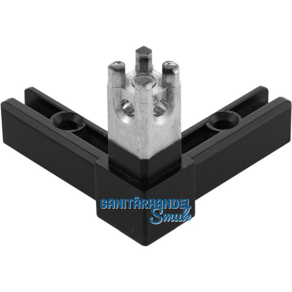 ALUMIS Smartcube Eckknoten 3s Zamak schwarz