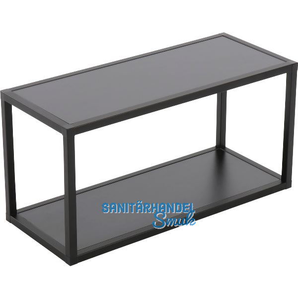 ALUMIS Regal-Set ALUMIS Smartcube 1200 x 350 mm Alu schwarz/Spanplatten schwarz