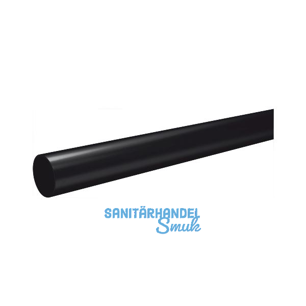 Schrankrohr SR rund 25 x 3000 mm auf Ma� geschnitten Stahl schwarz lackiert
