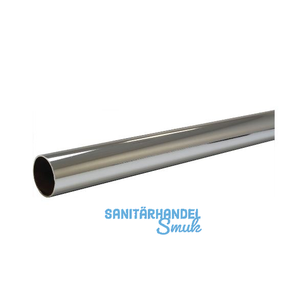 Schrankrohr SR rund 25 x 3000 mm auf Ma� geschnitten Stahl verchromt