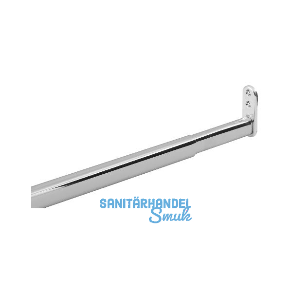 Teleskop-Schrankrohr oval 400 - 600 mm Stahl verchromt