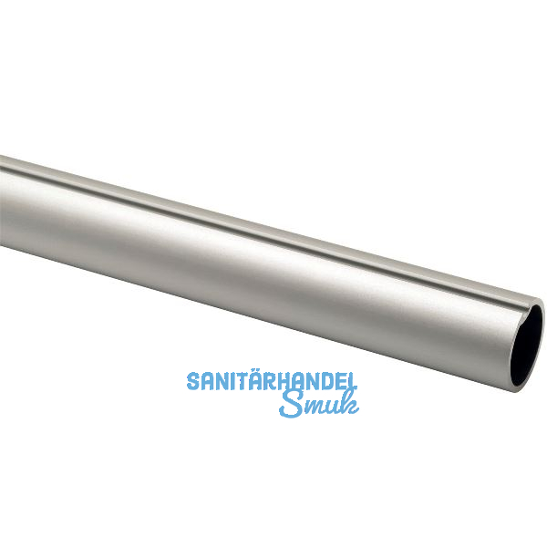 CINETTO Schrankrohr rund 25 x 3050 mm auf Ma� Aluminium silberfarbig