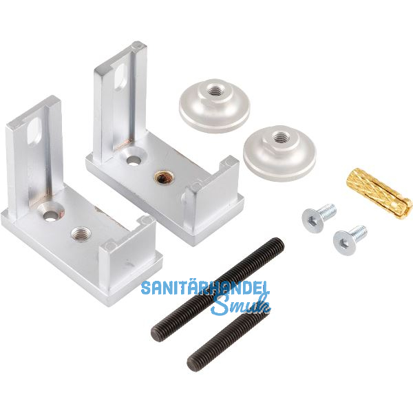 ALU-STYLE GP System Befestigungsset Decke-Boden alufarbig