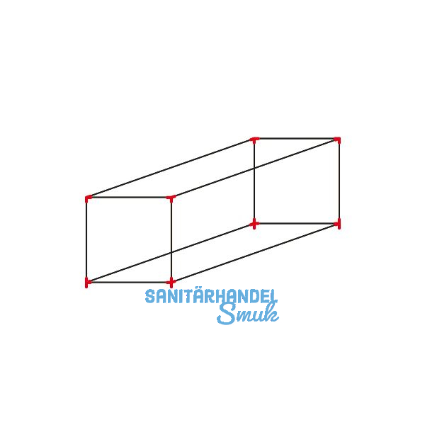 ALUMIS Smartcube Eckknoten-Set freistehend 1-fach schwarz