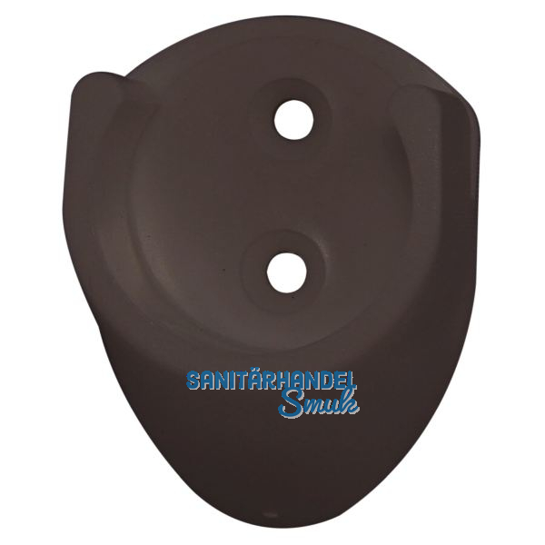 Schrankrohrlager Rund 1 � 19 mm, Kunststoff braun