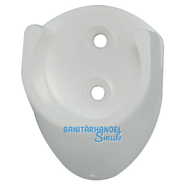 Schrankrohrlager Rund 1 � 25 mm, Kunststoff wei�