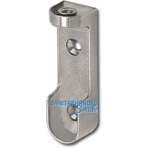 ITALIANA FERRAMENTA Schrankrohrlager Oval 6 f�r Schrankrohr 30x15 mm, vernickelt