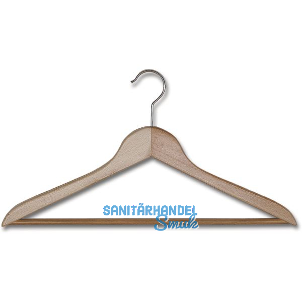 Kleiderb�gel Unut 1 drehbar, mit Hosensteg, Buche lackiert