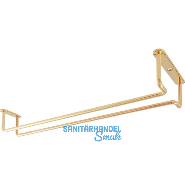 Bar-Gl�serhalterung 365 mm Messing Vergoldet