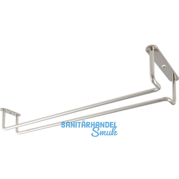 Bar-Gl�serhalterung 365 mm Messing vernickelt