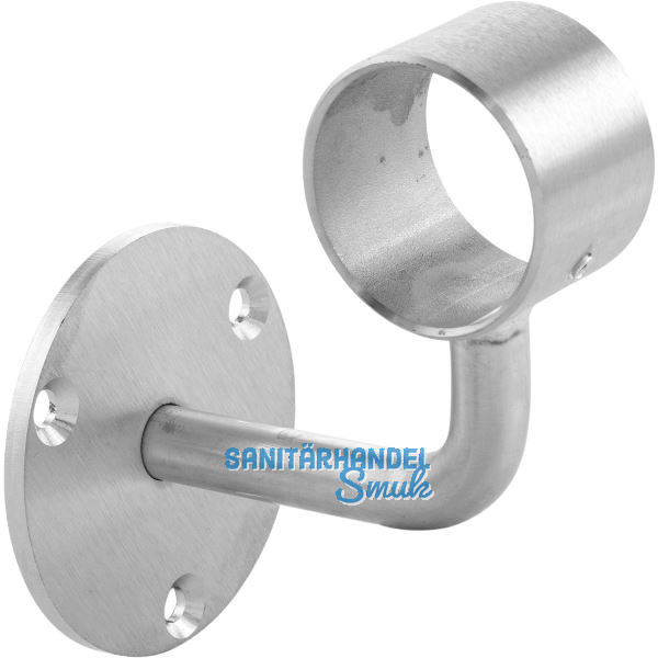 Bar-Reling Wandst�tze gekr�pft f�r Rohr-� 38 mm, H:105 mm, Edelstahl geschliffen