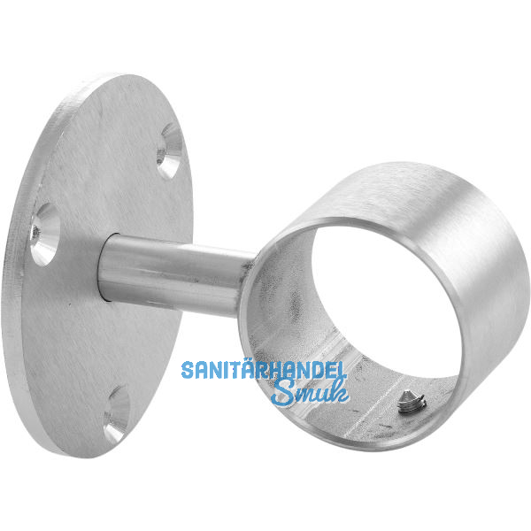 Bar-Reling Wandst�tze gerade f�r Rohr-� 38 mm, T 75,5 mm, Edelstahl geschliffen