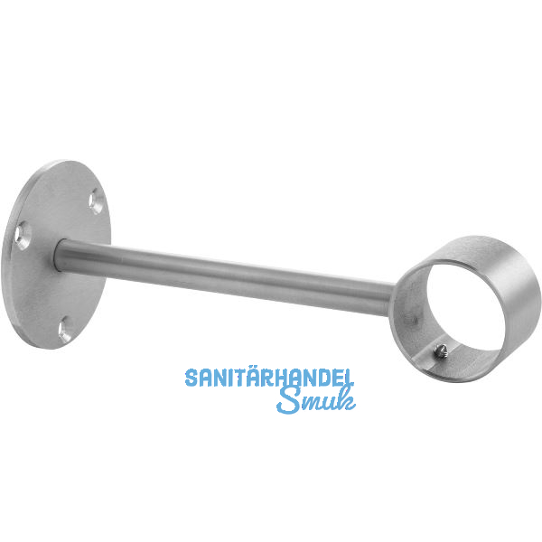 Bar-Reling Wandst�tze gerade f�r Rohr-� 38 mm, T 175,5 mm, Edelstahl geschliffen