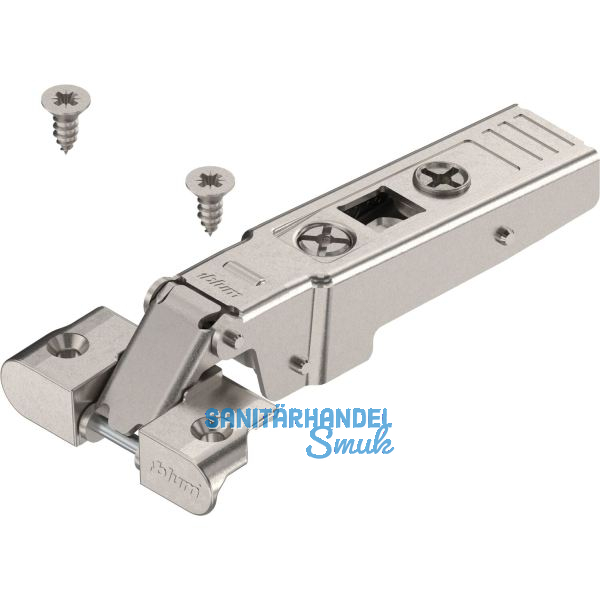 BLUM CLIP top Alurahmenscharnier 95�, gerade ohne Feder, Schrauben