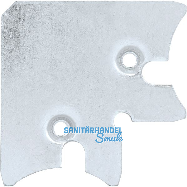 ALUMIS Alurahmenprofil Eckenteil breit, einzeln, ohne Schrauben, Stahl verzinkt