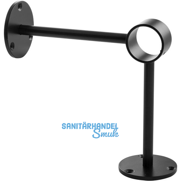 Bar-Reling Boden-Wandst�tze Wien f�r Rohr-� 38 mm, Stahl Schwarz