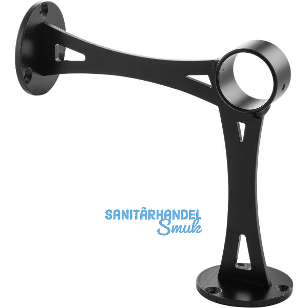 Bar-Reling Boden-Wandst�tze Linz f�r Rohr-� 38 mm, Stahl Schwarz