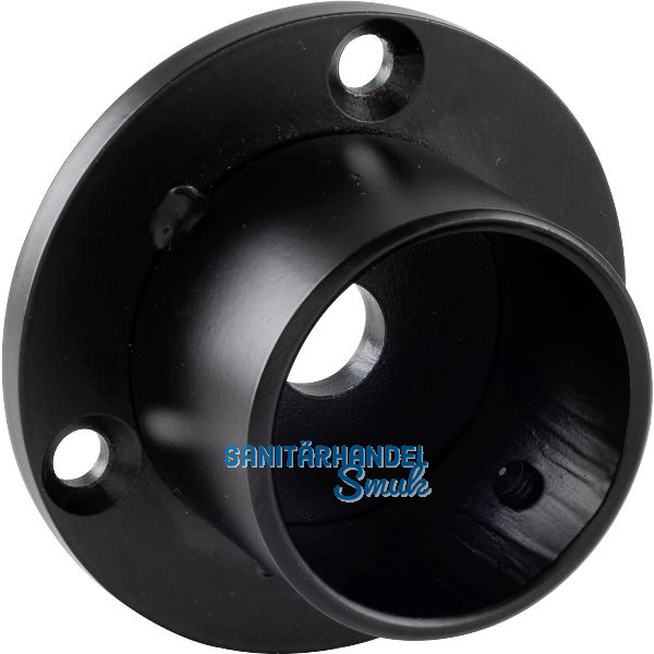 Bar-Reling Wandrosette f�r Rohr-� 38 mm, Stahl Schwarz beschichtet