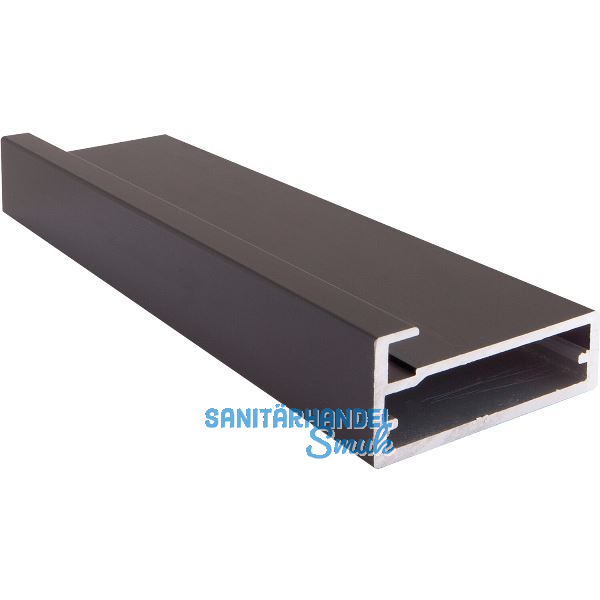 ALUMIS Alurahmenprofil breit 45 mm, L�nge 5000 mm, schwarz
