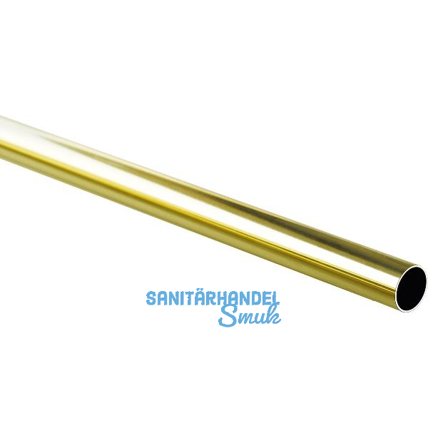 Schrankrohr � 25 mm, L�nge 1000 mm, Messing vergoldet