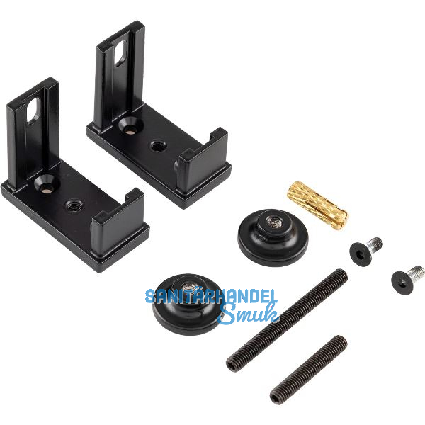 ALU-STYLE GP System Befestigungsset Decke-Boden schwarz