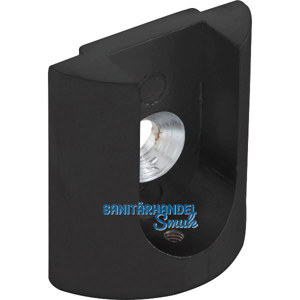 ALU-STYLE GP System Oval Schrankrohrlager schwarz