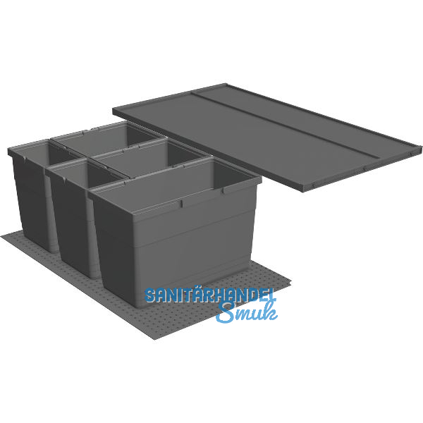 NINKA eins2vier Set KB 900/Seitenwand 18 - 19 mm Merivobox dunkelgrau