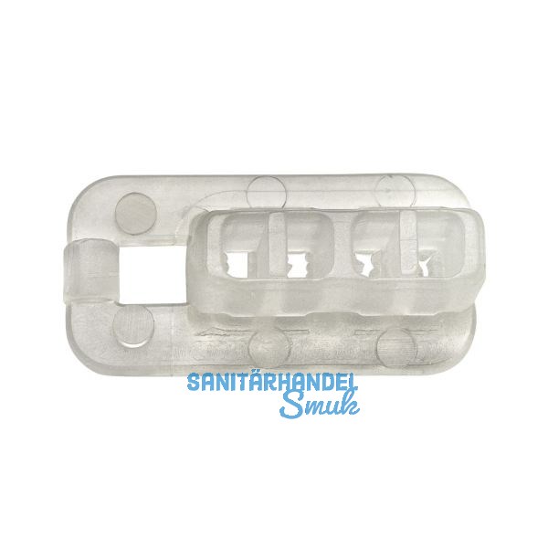 Universal-Feststeller f�r Laufschienen Alu, Kunststoff transparent