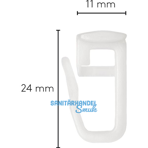 LEHA Liftgleiter Karniese Kopf eckig Kunststoff wei�