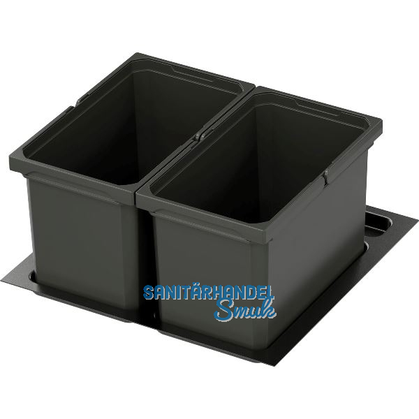 VS ENVI Free Plus Abfalltrennsystem KB 600/H�he 256 mm 2 x 16 L Lava