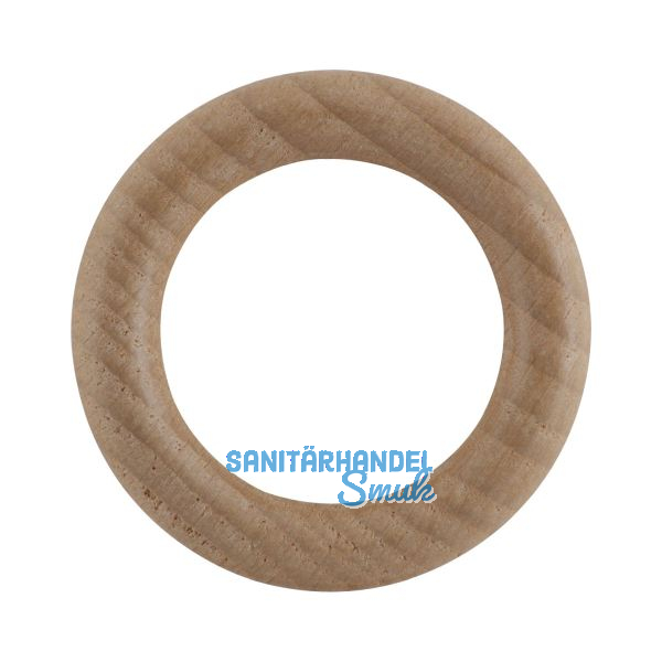 LEHA Vorhangring Holz Eiche hell lackiert