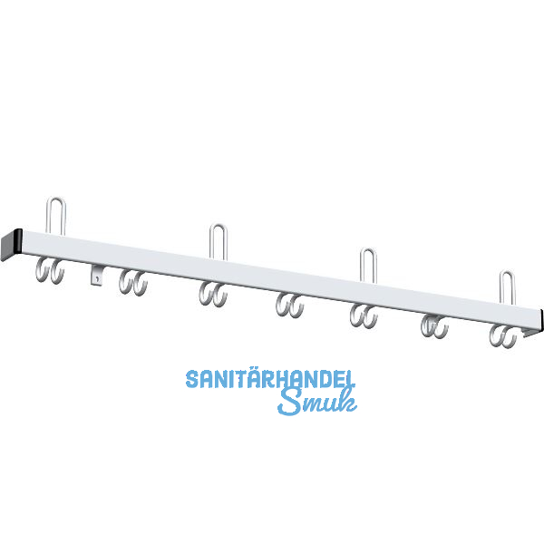 RONTEC Sicherheits-Wandgarderobe 55 S - 8446 1000 mm Aluminium natur eloxiert
