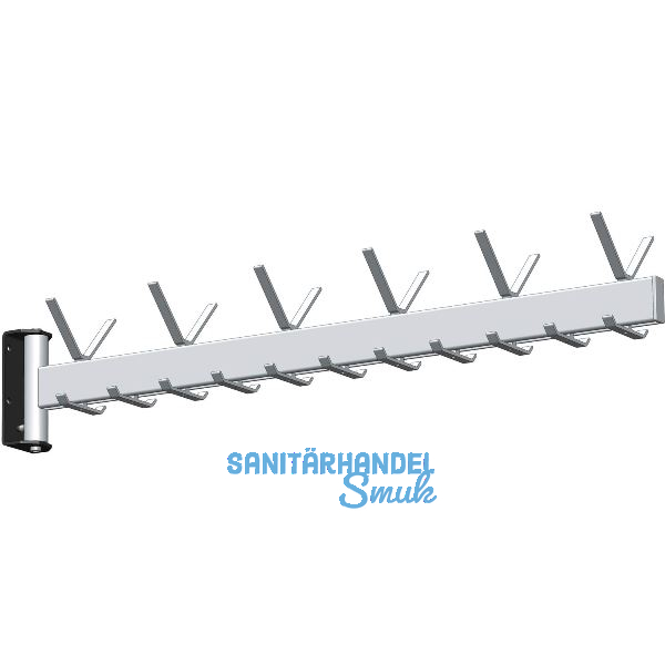 RONTEC Schwenkgarderobe 8254 1000 mm Aluminium natur eloxiert