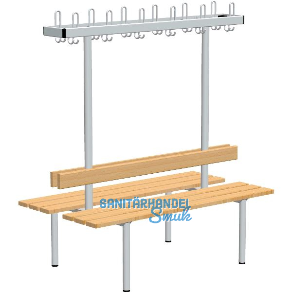 RONTEC Sitzbankst�nder doppelseitig 1500 mm Alu natur eloxiert
