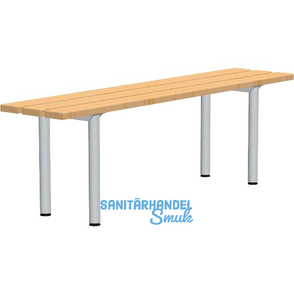 RONTEC Sitzbank freistehend 1500 mm Alu natur eloxiert