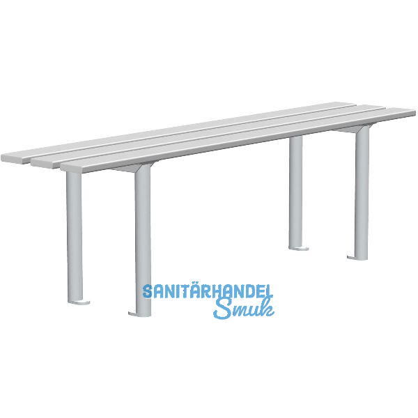 RONTEC Sitzbank freistehend 1000 mm Alu natur eloxiert
