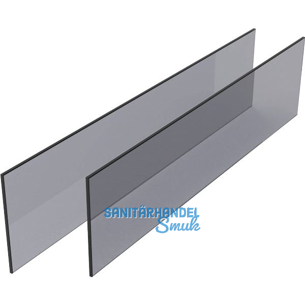 CONERO ESG f�r Innenauszug 168 H, Lichte Korpusbreite 484-544 mm, Floatglas grau