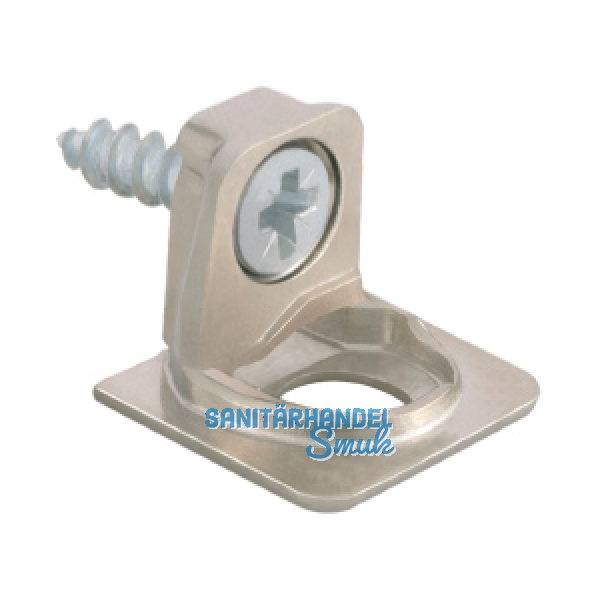 Tablar-Bodentr�ger PK2 Anschrauben Tablarst�rke 18/19 � 3 mm Zamak vernickelt