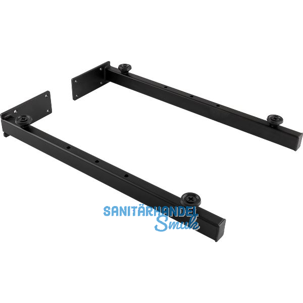 Wandkonsole Schwerlast, Tiefe 450 mm, Stahl schwarz