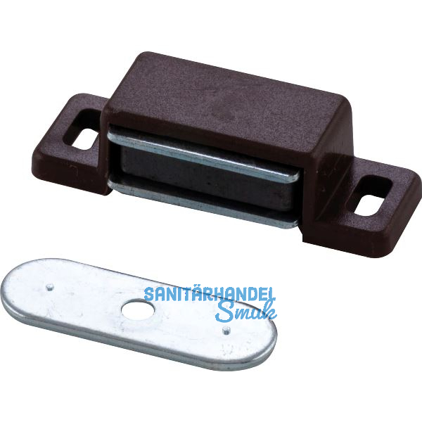 MACO Magnetschnapper Type 4, Haltekraft 4 kg, Kunststoff braun