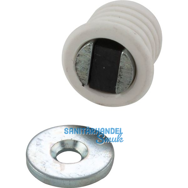 MACO Einbohrmagnetschnapper Type 14, � 14mm, Kunststoff wei�