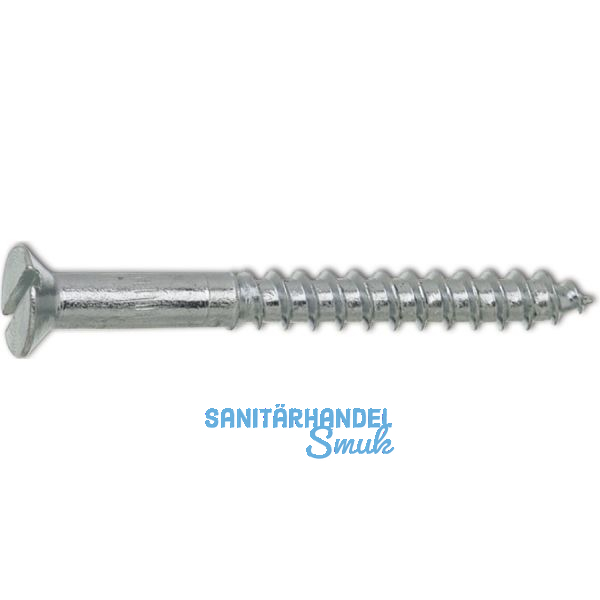 DIN97 5.0 x 25 verzinkt Holzschraube Senkkopf mit Schlitz