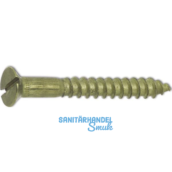 DIN97 2.5 x 16 Messing blank Holzschraube Senkkopf mit Schlitz