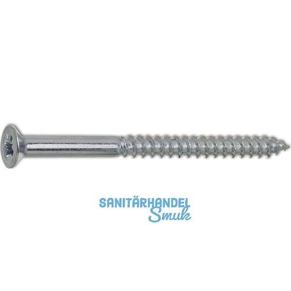 DIN7997 5.0x 50 Pozidriv 2 Edelstahl A2 Holzschraube Senkkopf