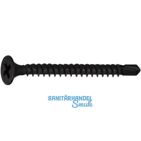 Schnellbauschraube 3.5x45 Bohrspitze phosphatiert f�r Metallkonstruktion