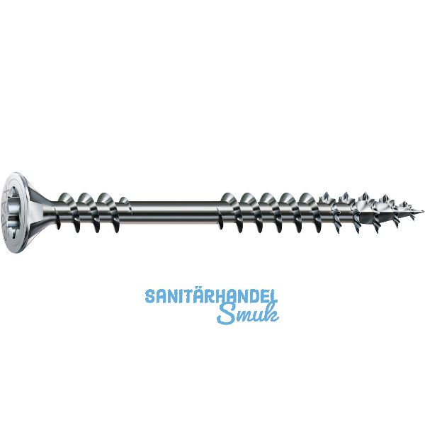 SPAX Verlegeschraube 4.5x 50 Teilgewinde Torx 20 Wirox-Silber